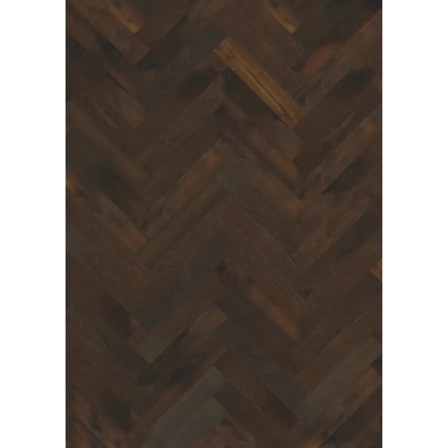 Oak Herringbone Cd Smoked Dark